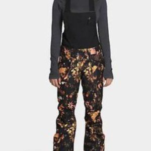 The North Face Freedom Insulated Bib/Pants Womens S Black Flower Child Multi Pri